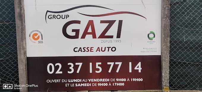 Parc de véhicules hors d'usage chez GAZI CASSE AUTO, centre agréé à VERNOUILLET