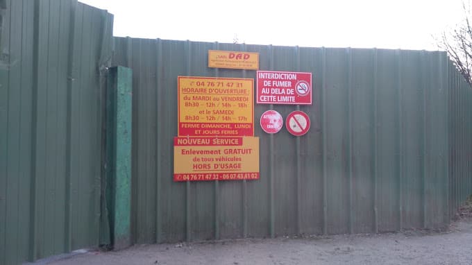 D.A.D Démolition Automobiles Départementale à VILLARD-BONNOT — Photo 3 du centre VHU agréé Isère