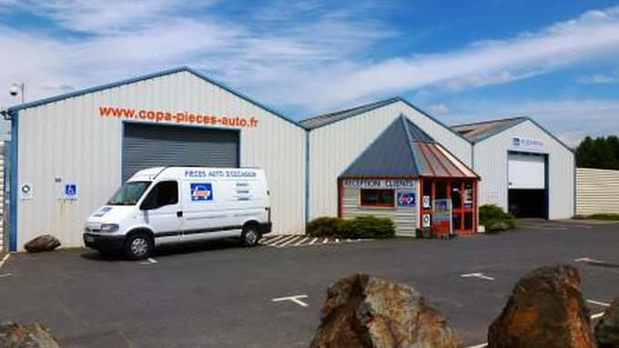 Vue extérieure du centre VHU agréé COPA Clisson à CLISSON (Loire-Atlantique)