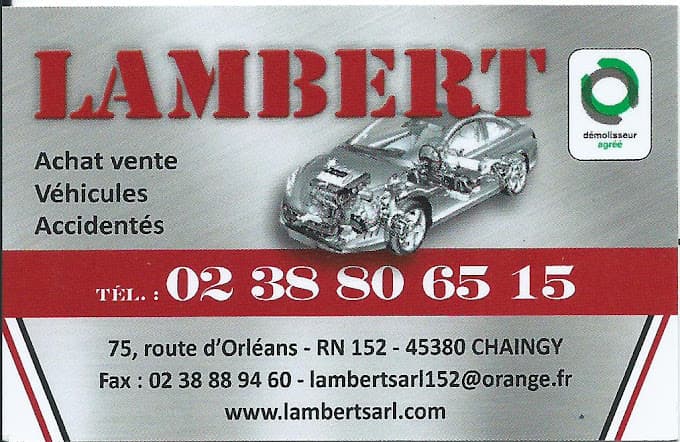 Lambert Sarl à CHAINGY — Photo 5 du centre VHU agréé Loiret