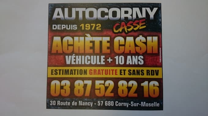 Casse Auto Corny (vendre sa voiture) ACHAT DE VOITURE à CORNY-SUR-MOSELLE — Photo 3 du centre VHU agréé Moselle