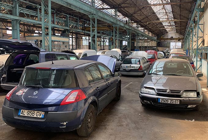 Vue extérieure du centre VHU agréé Recycars à STRASBOURG (Bas-Rhin)