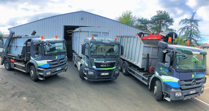 Vue extérieure du centre VHU agréé DELABRE - Achat métaux - Location de bennes - Gestion globale de déchets - Démolition à LOIRE-SUR-RHONE (Rhône)