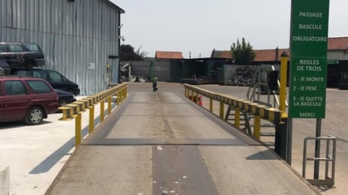 Vue extérieure du centre VHU agréé Abrafer à DIEPPE (Seine-Maritime)