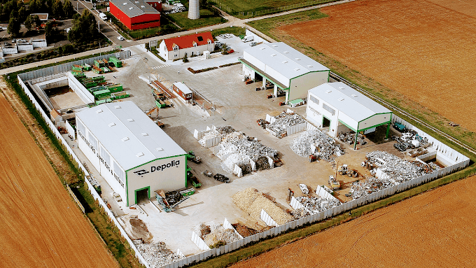 Vue extérieure du centre VHU agréé Depolia à MORET-LOING-ET-ORVANNE (Seine-et-Marne)