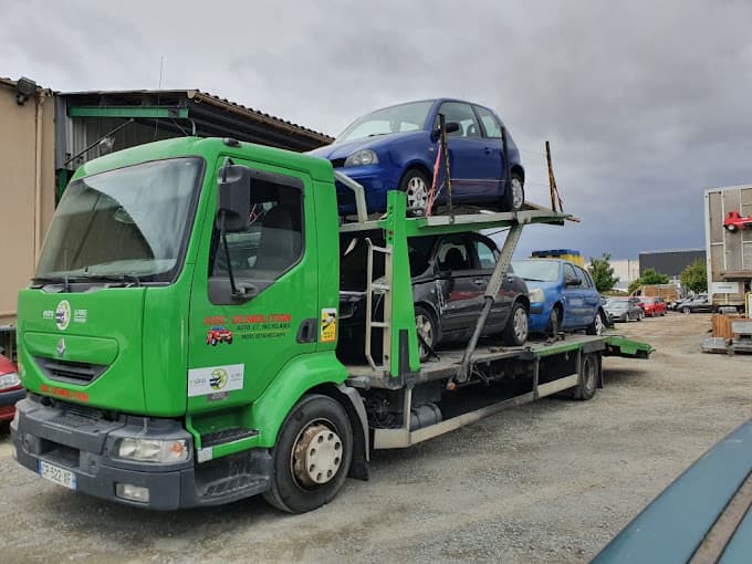 Vue extérieure du centre VHU agréé ABC DEMOLITION CASSE AUTO ET RECYCLAGES à THOUARS (Deux-Sèvres)