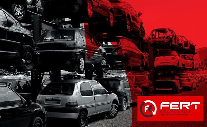 Parc de véhicules hors d'usage chez FERT RECYCLAGE Avignon, centre agréé à SORGUES