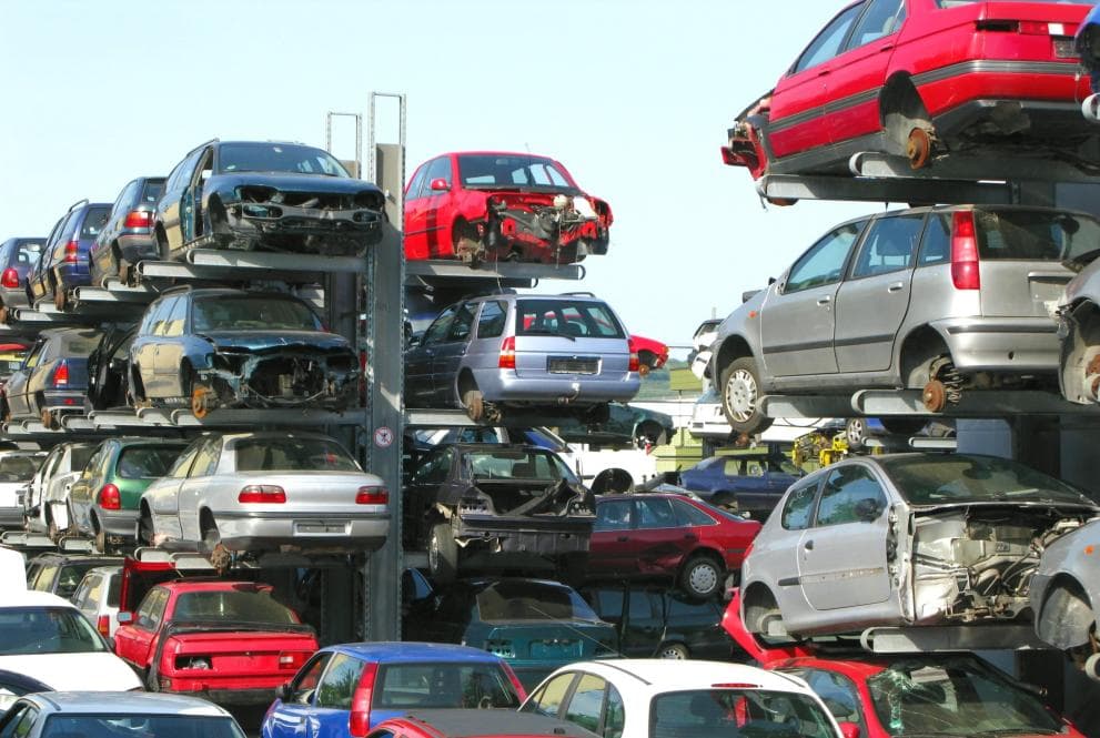 lots de carcasse d'épave déclaré Véhicules Hors d'usage